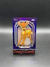 disney cards Bambi Topps Chrome 3/199 Purple Blue Classic Movie Characters