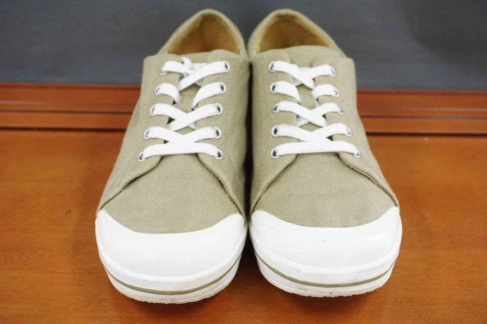 Zapatos de lona Dansko Veda para mujer talla EU 41 veganos con cordones puntera caqui Foto 2 de 4