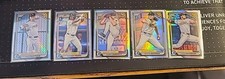 2024 1st Bowman Draft Chrome, San Diego Padres Refractor Lot x5: Neighbors, Tear