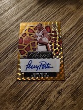 2024-25 Panini Mosaic Terry Porter Scripts Gold Auto /10 Trail Blazers