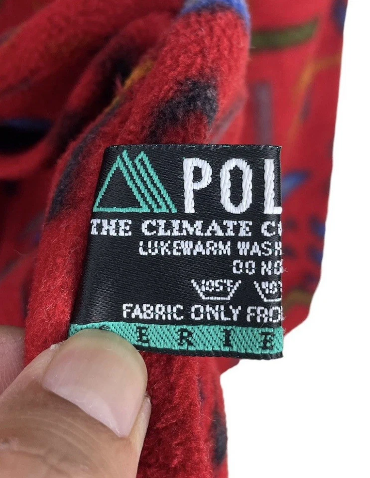 Vintage 90s Pro Spereo Polartec Fleece Pullover Japan Tribal ARTEC Fabric L - Image 4 of 4