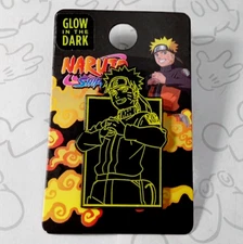 Naruto Uzumaki Shippuden Glow in the Dark Viz Media Salesone Enamel Lapel Pin