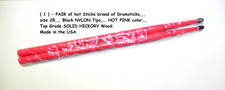 Hot Sticks Drum Sticks, 2B NYLON Tip DRUMSTICKS, Hot PINK DRUMSTICKS