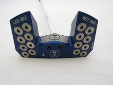 Used Lab Golf Mezz.1 MAX Blue Broomstick 45" 79.5* Lie Putter Accra White