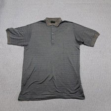 Bobby Jones Polo Shirt Mens Size Small Gray Knit Casual Short Sleeve Collared