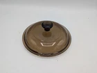 Pyrex Corning Visions Amber Glass Lid V-1-C for 1 Qt Pot or Casserole Brown