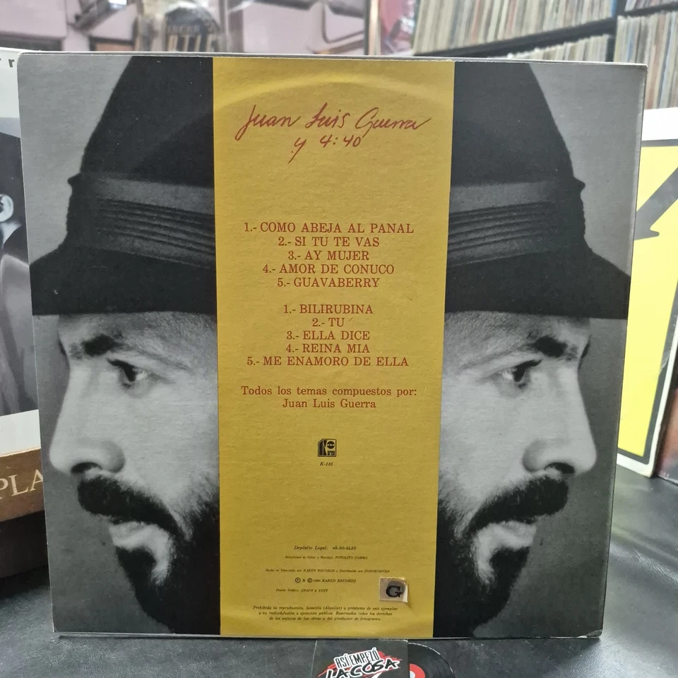 Juan Luis Guerra 440 – Grandes Exitos - Latin, Merengue, Bacha, Salsa, 1990 (M) - Image 2 of 2