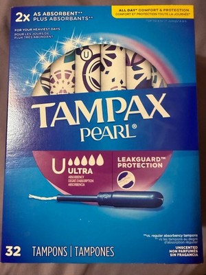 Tampax Pearl Tampons Ultra Absorbency (Like: U by Kotex Security Super plus)
