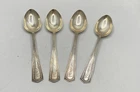 Gorham Chantilly Sterling Silver Teaspoon Set 4 Piece Monogrammed 6 Inch