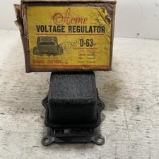 Vintage Original Gm Voltage Regulator Acme D-63 Fits 1963-65 Pontiac 63 Tempest