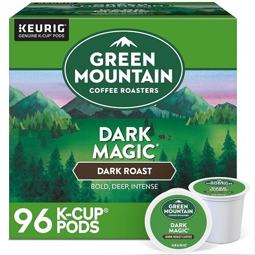 Green Mountain Coffee Roasters Dark Magic Dark Roast Coffee K-Cup Pods, 96 Count