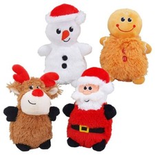 Nobby XMAS Pl&uuml;sch Hundespielzeug - Weihnachtsmann Elch Schneemann Lebkuchenmann