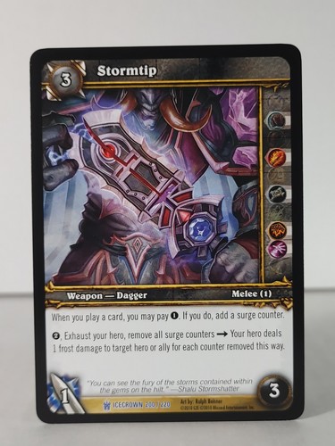 Stormtip - Icecrown - 200/220 - Wow TCG - Rare - " A " - Picture 2 of 5