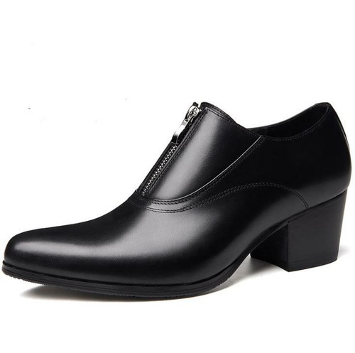 mid heel dress boots