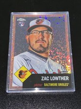 2022 Topps Chrome Platinum Zac Lowther Rose Gold Mini-Diamond /75  RC Orioles