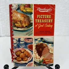 1959 Rawleigh's Picture Treasury Good Cooking Cookbook Tested Recipes Institute