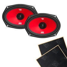 MTX TERMINATOR69 6x9" 2-way 4-ohm Coaxial Car Speakers with Sound Damping
