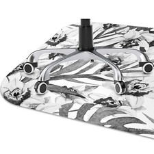 Bodenschutz Stuhl Unterlage Boden Matte 120x90 Bl&auml;tter und Bl&uuml;ten