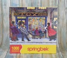 Springbok Christmas The Toy Shoppe 1000 Piece Jigsaw Puzzle Lynn Bywayers Art