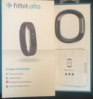 Used Fitbit Alta Tracker Plum Large Extra Plus Charger And 4 Bands One Leather — photo 2
