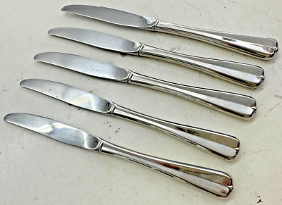 Gala Impulse 5 Modern Hollow Dinner Knives Oneida Stainless Center Ridge Bead 9''