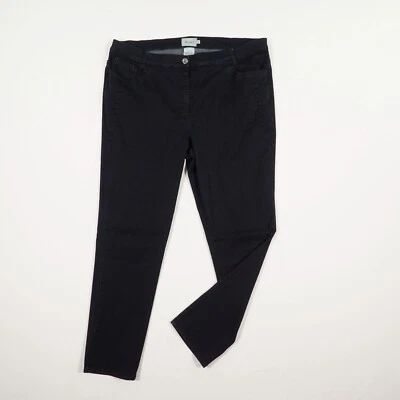 DENIM & Co. Damen Jeans Hose Gr. 48 dunkelblau High Waist five Pocket Pants Baum - Bild 1 von 4