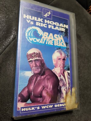 WCW Bash at the Beach Hulk Hogan Debut Vs Ric Flair (VHS, 1994) CUT BOX ONLY