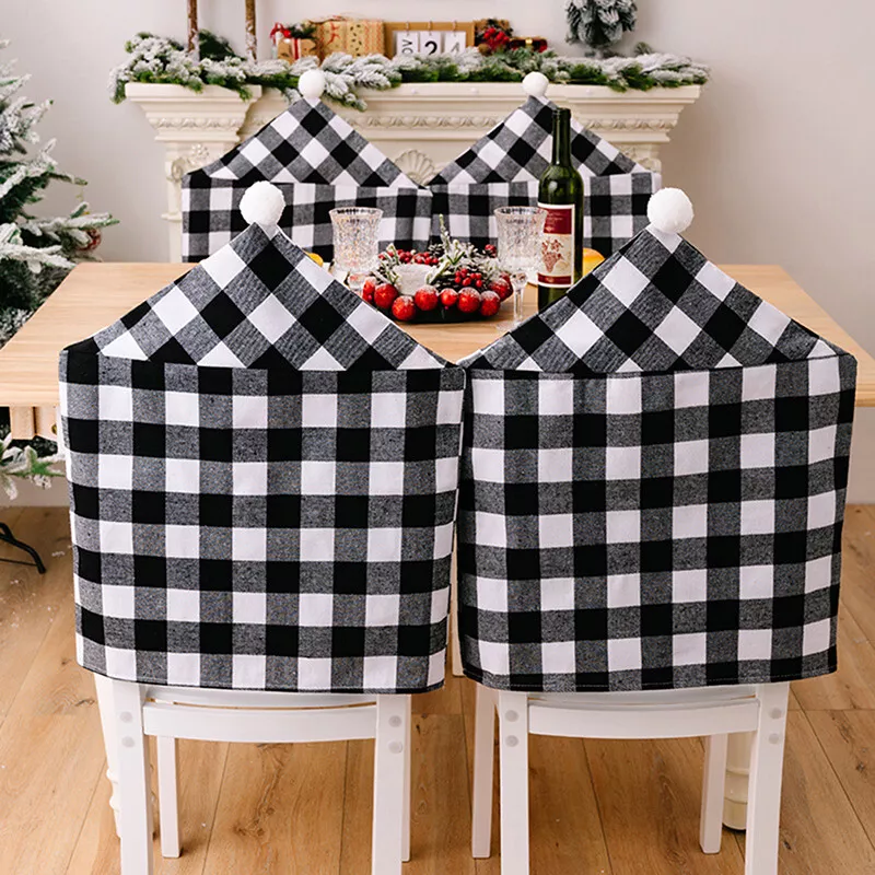 Black on sale plaid chair