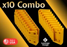 10 / 10 Combo Tool & Battery Mounts/Holders to fit DeWALT 20V 60V - BEST FIT!