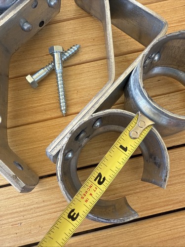 CannonBall 646801 Sliding Universal Double Track Brackets , Zinc Finish Set 2 - Picture 3 of 6