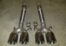 EDELSTAHL SPORTAUSPUFF F1 CUP für CORVETTE C6 SOUNDROHR POWERROHR EXTREM SOUND