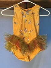 Orange  Gold Youth Jazz/Tap Dance Costume