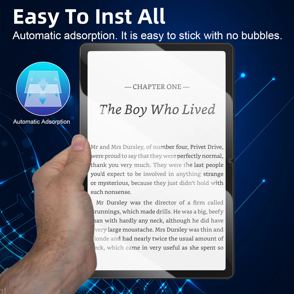 Protector de pantalla de vidrio templado delgado a prueba de golpes para Samsung Galaxy Tab A9+ 11" Foto 4 de 4