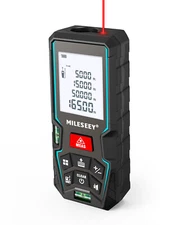 MiLESEEY Laser Distance Measure 50m Laser Measurement Tool with 2 Bubble Levels