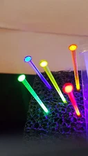 2x 3inch $5.99 Fiberoptic sight fiber optic rods .040 thick, 1mm  6 colors 🔫