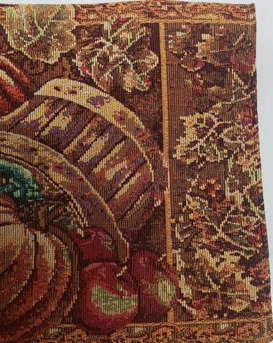 Set of 2 Tapestry Placemats,13"x19"FALL HARVEST,BUSHEL BASKET,PUMPKINS,APPLES,VL - Picture 5 of 12