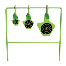 Steel Shooting Spinning Targets Auto Reset Stand Set Metal Pistol Rifle Disk New