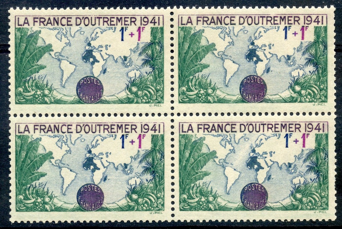 TIMBRE FRANCE NEUF N° 503 **BLOC DE 4 // LA FRANCE D'OUTREMER