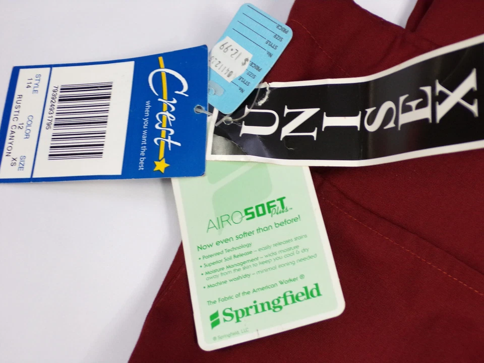 DOS NUEVOS Pantalones Médicos Para Mujer XS Blanco Cisne Crema y Cresta Rústica Cañón L24 Foto 4 de 4