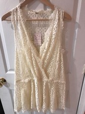 NWT Free People Ivory Lace Dress Sz Small