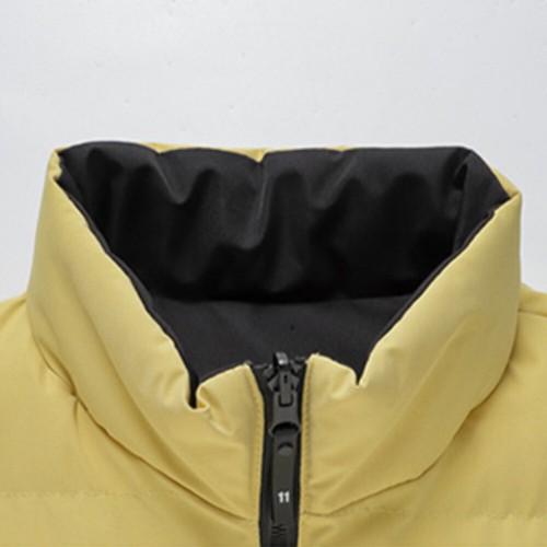 Men Winter Padded Puffer Quilted Waistcoat Vest Retro Warm Tank Tops Gilet Soft - Picture 6 of 11
