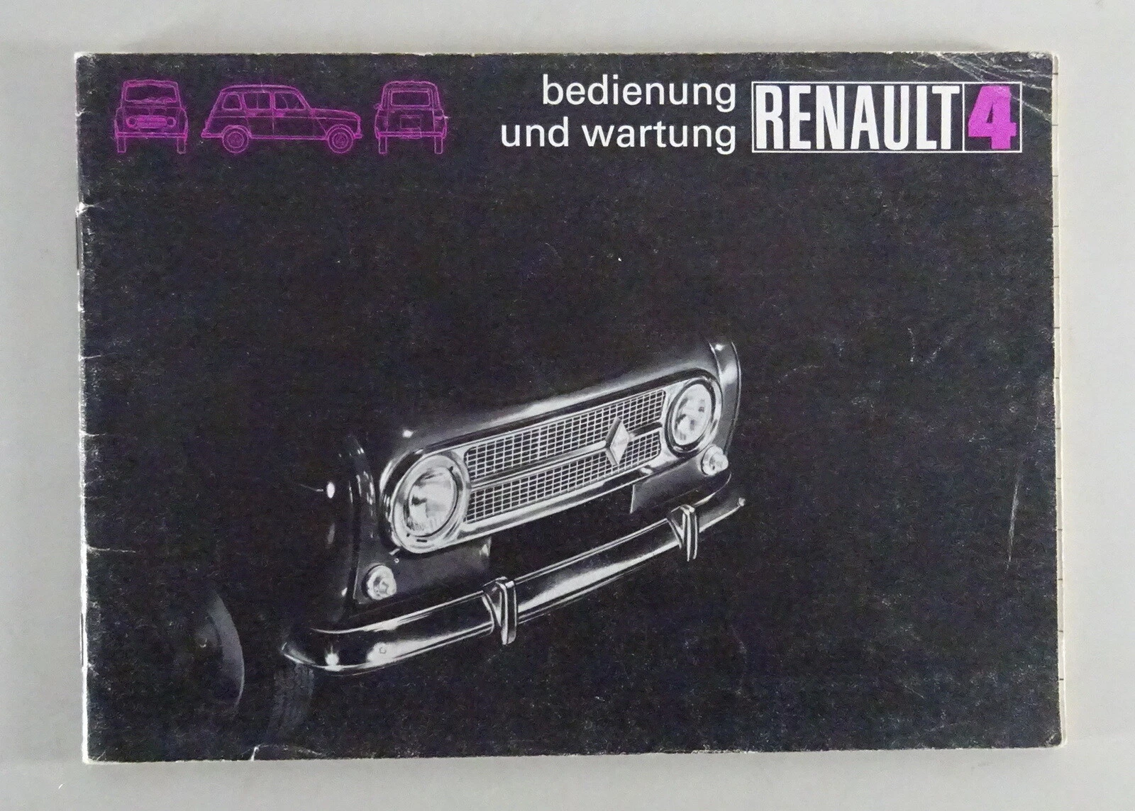 Operating Manual / Handbook Renault R4 + Van From 07/1972