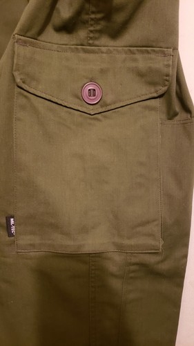 Mil-Tec Men's X-Large Military Style Cargo Field Pants, Olive Green - Picture 3 of 10