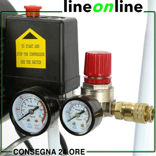 Compressore ad aria 50 litri Foxcot FL50 8 bar 2,0 Hp - Foto 6 di 10