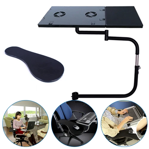 Stuhl-Armlehne Tastatur Mauspad Stuhl-Arm-Klemmstütze Laptop-Halter Halterung 