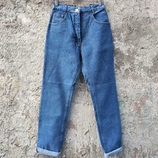 Effects Jeans Womens High Waist 42 Vintage 90s Light Denim Zip To Replace 