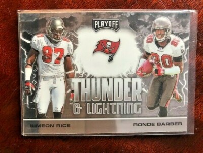 NFL - Simeon Rice/Ronde Barber 2020 Panini Playoff Thunder & Lightning - Bucs