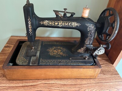 Antique New Home Sewing Machine Co. Orange, Mass. USA. | eBay