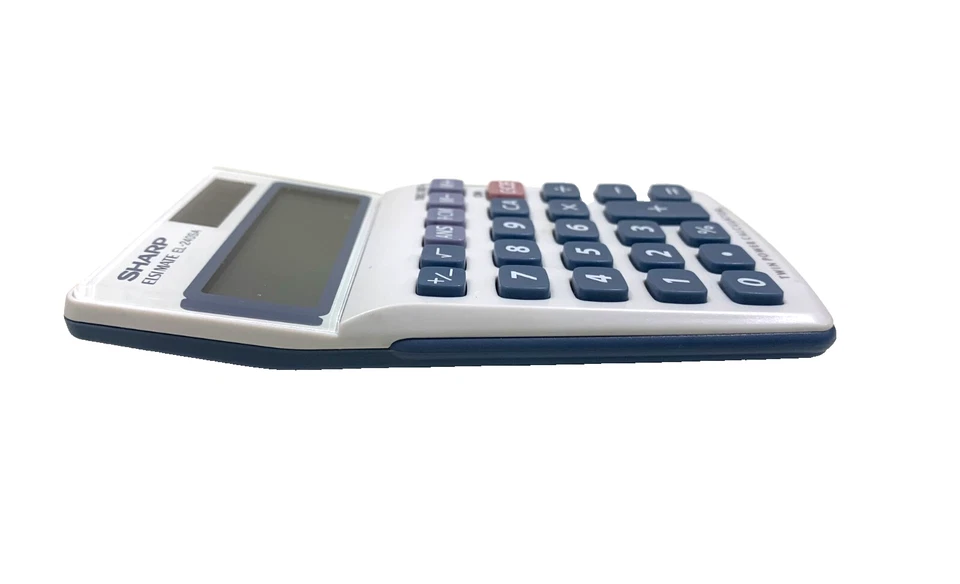 Sharp Calculator ELSI MATE EL-240SA Twin Power Solar Powered Desktop VGC - Image 3 of 4