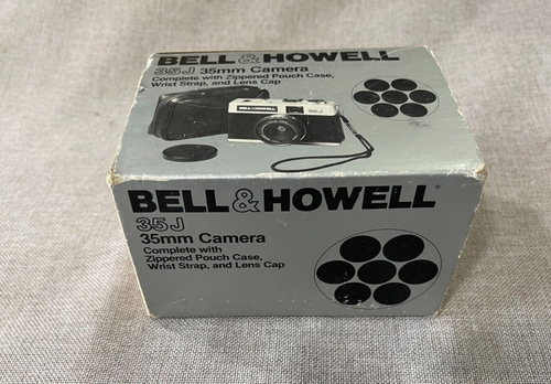 Bell & Howell 35J 35MM Cameras Zippered Pouch case, Wrist Strap Lens cap - Picture 2 of 5